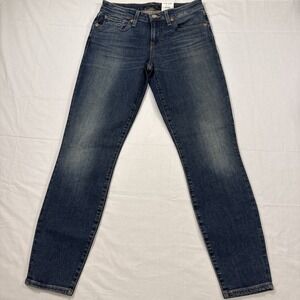 JEANS SKINNY Lucky Brand Lolita Low Rise Womens 4 27 Blue Distressed Stretch NWT